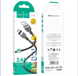 HOCO X109 Energy silicone charging data cable Micro (L=2M)