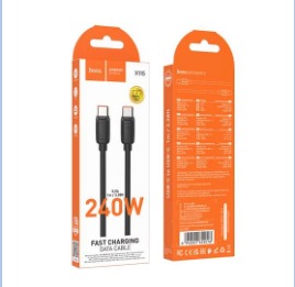 HOCO X115 Surpass 240W fast charging data cable C to C