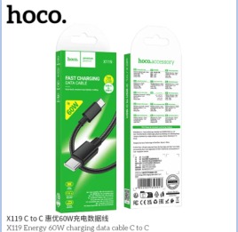 HOCO X119 Energy 60W charging data cable C to C (packaged)