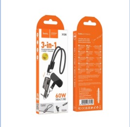 HOCO X126 Experto 60W lanyard charging data cable C to C(L=0. 35M)