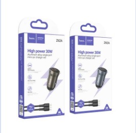 HOCO Z62A Energy single port PD30W car charger set(C to C)
