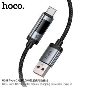 Hoco “U148 Lord 100W digital display charging data cable Type-C”