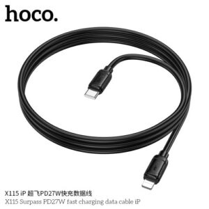 Hoco “X115 Surpass PD27W fast charging data cable iP”