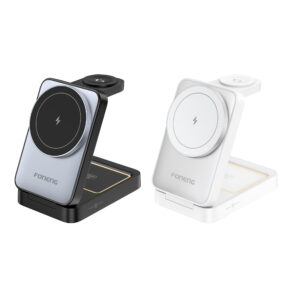Foneng CP126 3-in-1 Foldable Magnetic Wireless Charging Stand (15W) - White