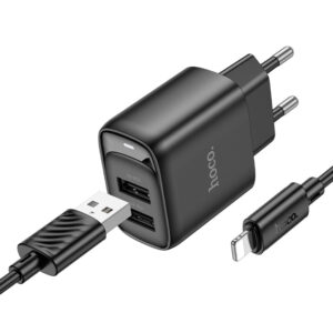 HOCO C141A Smart dual-port charger set(iP)(eu)