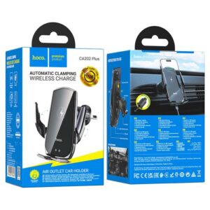 Hoco CA202 Plus Enlightener infrared induction wireless charging car holder(air outlet)