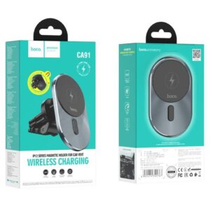 Hoco CA91 Magic magnetic wireless fast charging car holder