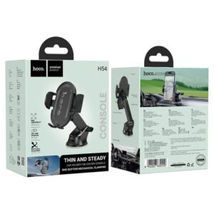 Hoco H54 Brusco ultra-thin push-type car holder(center console)