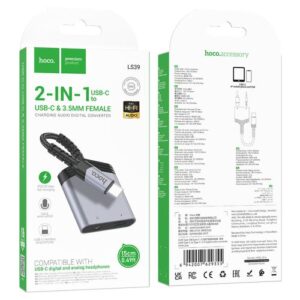 Hoco LS39 Type-C to Type-C+3.5 digital audio converter