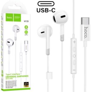 Hoco “M109 Type-C Sunny digital wire control earphones with microphone”