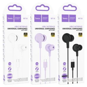 Hoco “M114 Jia” Type-C digital earphones with microphone