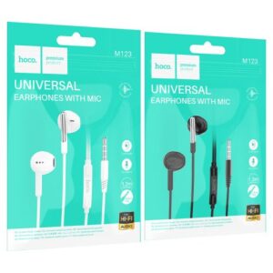 Hoco “M123 Glory” 3.5MM Wired universal earphones with microphone