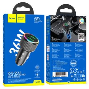 Hoco NZ14 Guerrero 36W dual-port car charger