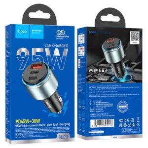 Hoco NZ9 Galloper 95W three-port(2C1A) car charger