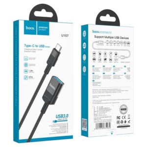 Hoco “U107 Type-C Male to Type-C Female USB2.0 extension cable(L=1.2m)”