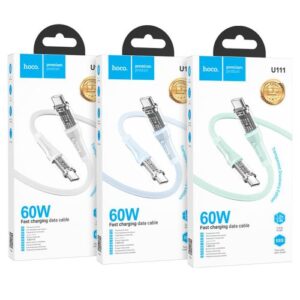 Hoco “U111 Transparent Discovery Edition” 60W Cable Type-C to Type-C