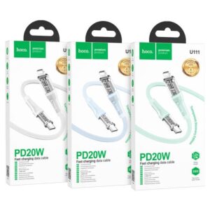 Hoco “U111 Transparent Discovery Edition” PD Cable Type-C to Lightning