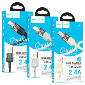 Hoco “U129 Spirit transparent charging data cable iP”
