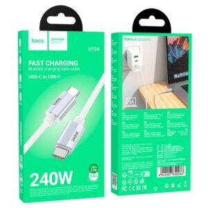 Hoco “U134 Primero 240W charging data cable Type-C to Type-C(L=1.8M)”