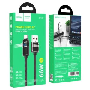 Hoco “U137 5A Line charging data cable with display Type-C”