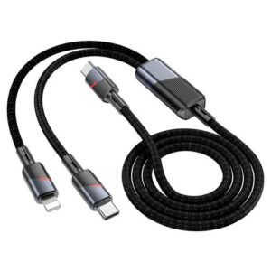 Hoco “U139 C to C+C 100W fast charging data cable”