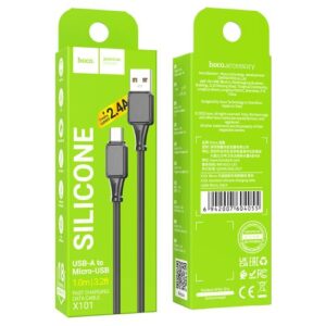 Hoco “X101 Assistant silicone charging data cable Micro”