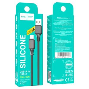 Hoco “X101 Assistant silicone charging data cable Type-C”