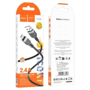 Hoco “X109 Energy silicone charging data cable Micro(L=1M)”