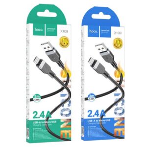 Hoco “X109 Energy silicone charging data cable Micro(L=2M)”