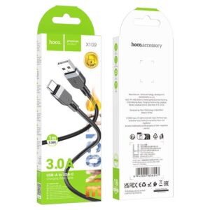 Hoco “X109 Energy silicone charging data cable Type-C(L=1M)”