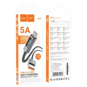 Hoco “X112 Favor 5A charging data cable with display Type-C”