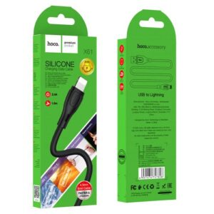 Hoco “X61 Ultimate silicone charging data cable for iP”