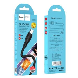 Hoco “X61 Ultimate silicone charging data cable for Micro”