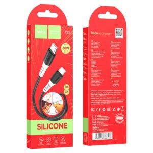 Hoco “X82 Type-C to Type-C 60W silicone charging data cable”