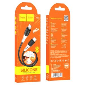 Hoco “X82 iP PD silicone charging data cable”