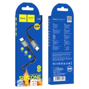 Hoco “X86 Type-C to Type-C Spear 60W silicone charging data cable”