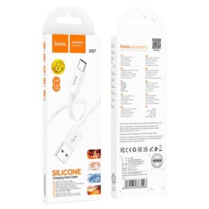 Hoco “X87 Magic silicone charging data cable for Micro”