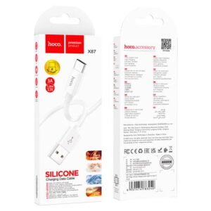 Hoco “X87 Magic silicone charging data cable for Type-C”
