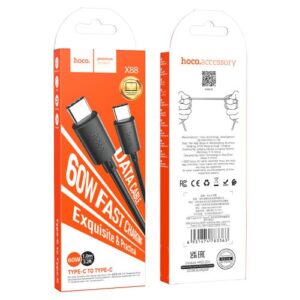 Hoco “X88 Gratified 60W charging data cable for C to C(L=2M)”