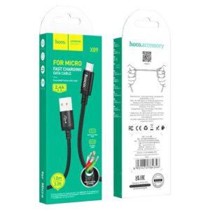 Hoco “X89 Wind charging data cable Micro”