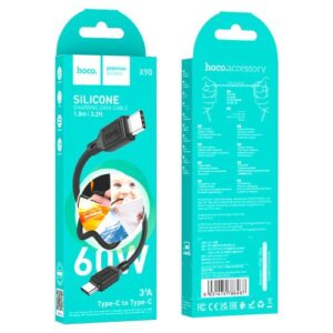 Hoco “X90 Cool 60W silicone charging data cable for Type-C to Type-C”