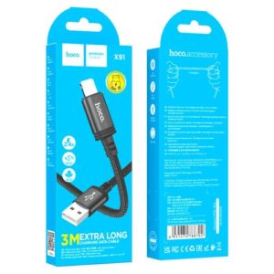 Hoco “X91 Radiance charging data cable for iP(L=3M)”