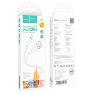 Hoco “X97 Crystal color silicone charging data cable iP”