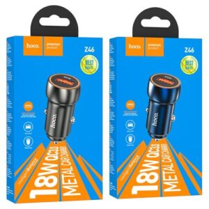 Hoco Z46 Blue shield single port QC3.0 car charger