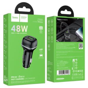 Hoco Z58A Rank 48W dual port PD30W+QC3.0 car charger