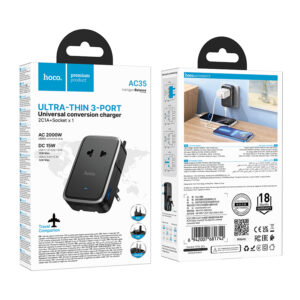 HOCO AC35 Capaz 3-port(2c1a) ultra-thin universal conversion charger