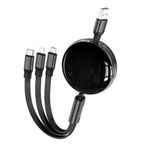 Hoco “X78 Easy pull storage 3-in-1 charging cable”