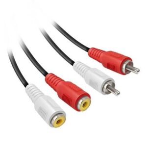 3m 2RCA Male to 2RCA Female Cable