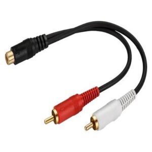 2RCA MALE to FEMALE RCA